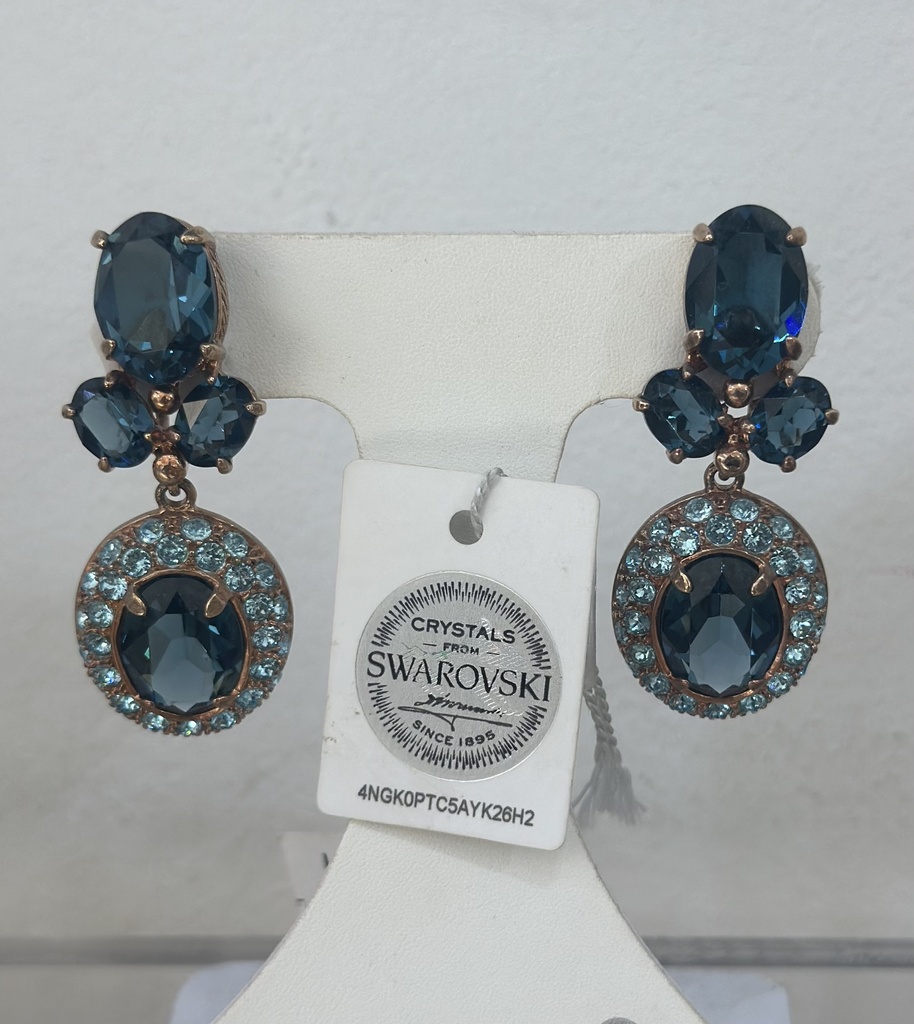 Pendientes plata y swarovski