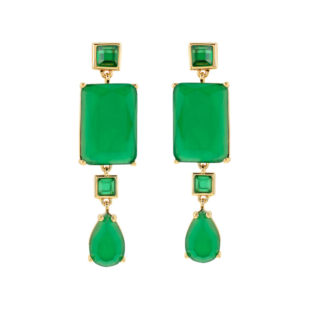 Pendientes cristal facetado