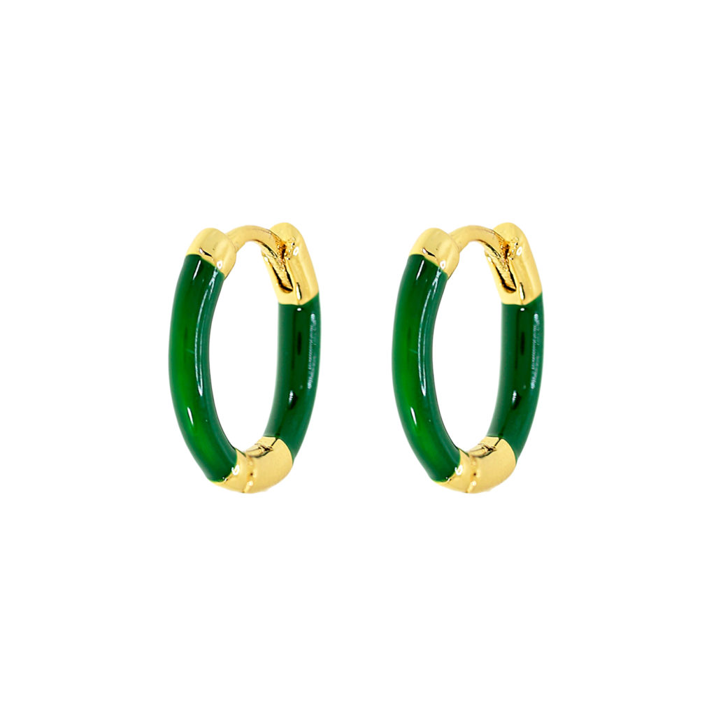 Aros esmalte verde