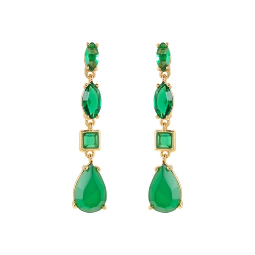 [C0034VPE3] Pendientes verdes