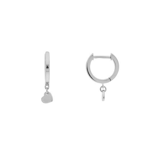 [D0467PLPE1] Aros corazones lisos